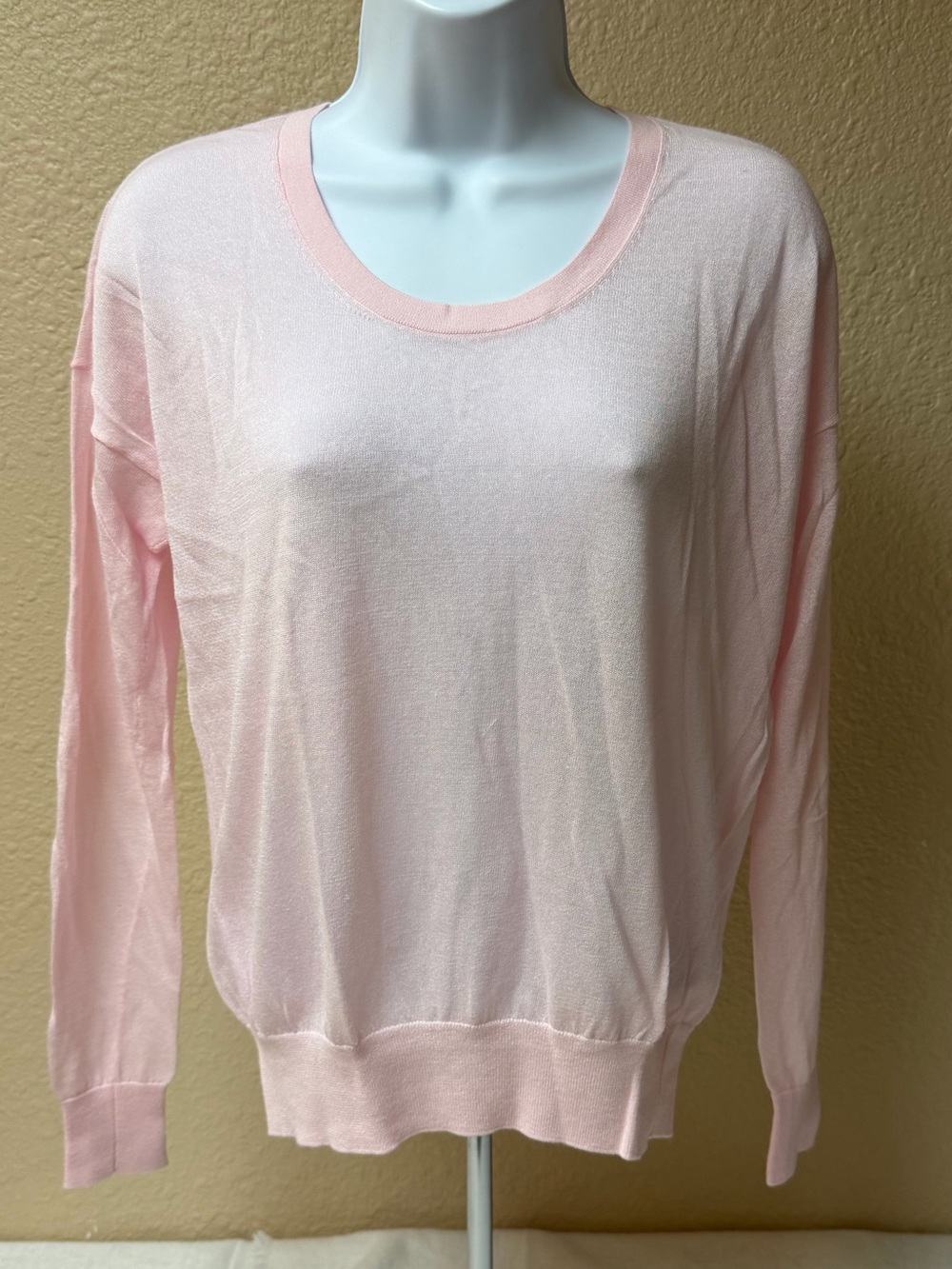 CAbi Light Pink Scoop Neck Sweater